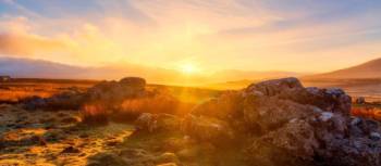 The Golden Hour: Spectacular sunrise over the Yorkshire Dales